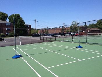 Badminton court/soccer area